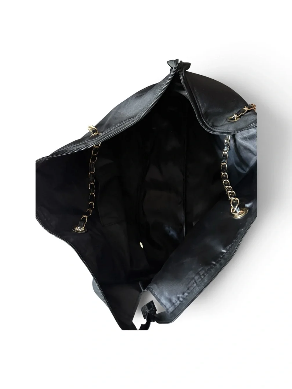 Authentic Chanel Beaute Black Nylon VIP Gift Tote Bag 90s